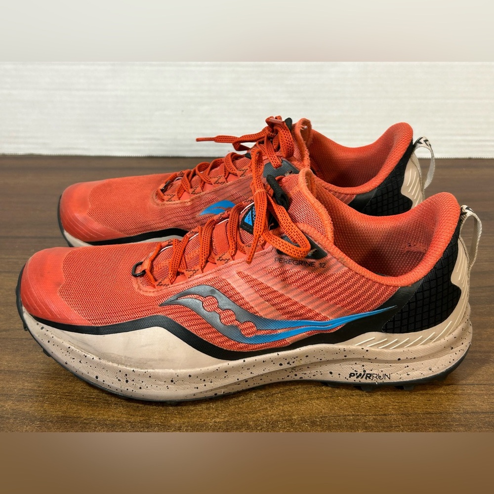 Saucony Peregrine 12 Mens Size 9.5 Color Clay/Loam Trail Running Shoes Athletic